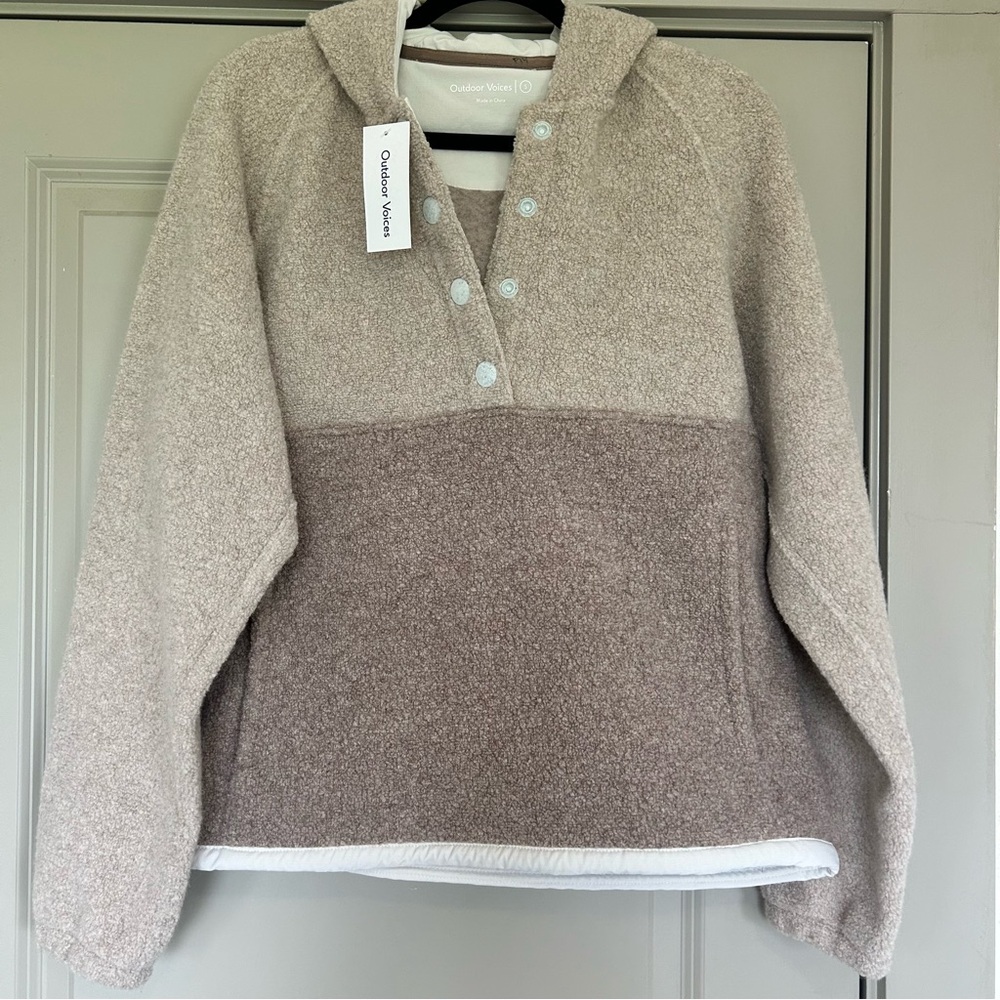NWT Outdoor Voices Mega Fleece Hoodie